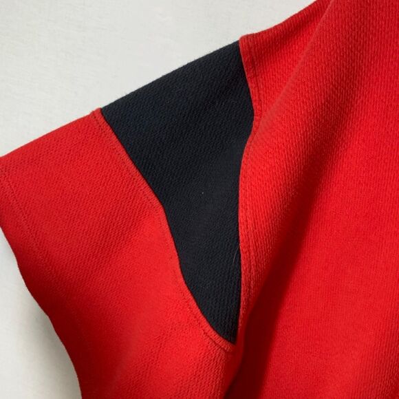 Wisconsin Badgers ProEdge Red With Black Details Short Sleeve Polo Shirt Size XL - Picture 5 of 14